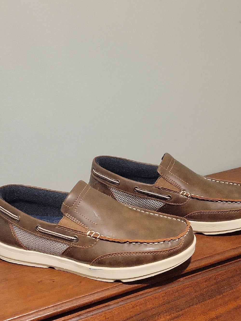 Island Surf FOM Marlin,Men's Brown Slip-On Casual Loafers